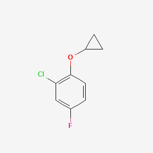 2-Chloro-1-cyclopropoxy-4-fluorobenzene