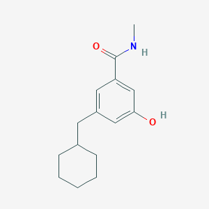 3-(Cyclohexylmethyl)-5-hydroxy-N-methylbenzamide