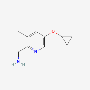 (5-Cyclopropoxy-3-methylpyridin-2-YL)methanamine