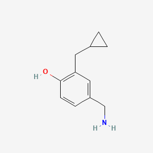 4-(Aminomethyl)-2-(cyclopropylmethyl)phenol