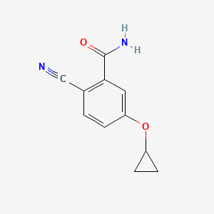 2-Cyano-5-cyclopropoxybenzamide