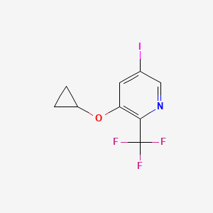 3-Cyclopropoxy-5-iodo-2-(trifluoromethyl)pyridine