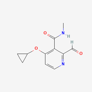 4-Cyclopropoxy-2-formyl-N-methylnicotinamide