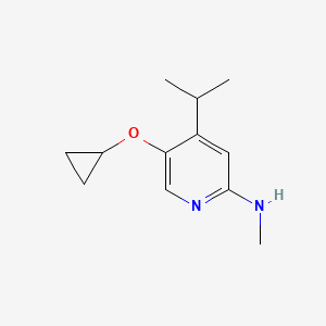 5-Cyclopropoxy-4-isopropyl-N-methylpyridin-2-amine