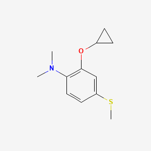 2-Cyclopropoxy-N,N-dimethyl-4-(methylthio)aniline