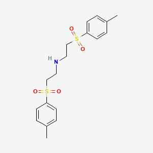 molecular formula C18H23NO4S2 B14823078 Bis(2-tosylethyl)amine 