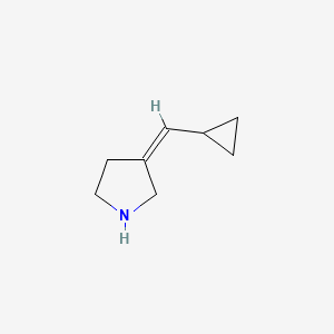 molecular formula C8H13N B1482309 3-(Cyclopropylmethylidene)pyrrolidine CAS No. 1563969-96-9