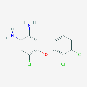 molecular formula C12H9Cl3N2O B148231 4-氯-5-(2,3-二氯苯氧基)苯-1,2-二胺 CAS No. 139369-42-9