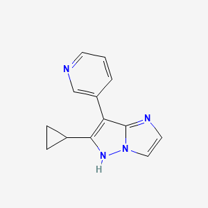 6-cyclopropyl-7-(pyridin-3-yl)-1H-imidazo[1,2-b]pyrazole