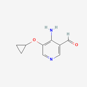 4-Amino-5-cyclopropoxynicotinaldehyde