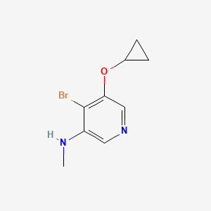 4-Bromo-5-cyclopropoxy-N-methylpyridin-3-amine