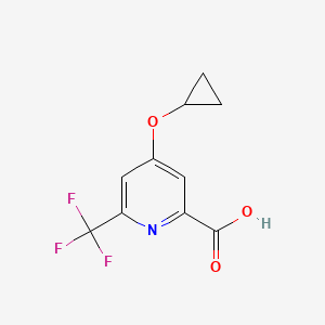 4-Cyclopropoxy-6-(trifluoromethyl)picolinic acid