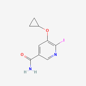 5-Cyclopropoxy-6-iodonicotinamide