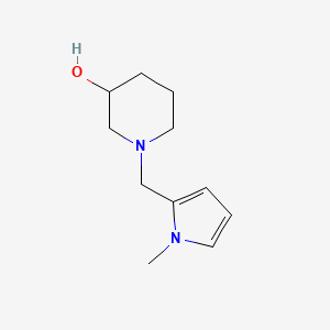 molecular formula C11H18N2O B1482321 1-((1-methyl-1H-pyrrol-2-yl)methyl)piperidin-3-ol CAS No. 2092529-49-0