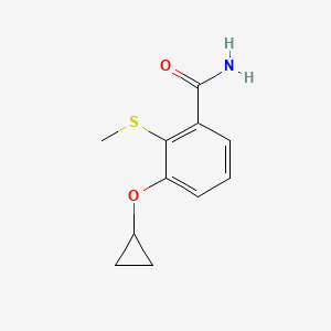 3-Cyclopropoxy-2-(methylthio)benzamide