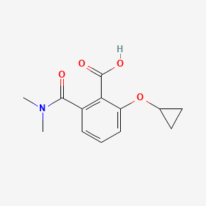 2-Cyclopropoxy-6-(dimethylcarbamoyl)benzoic acid