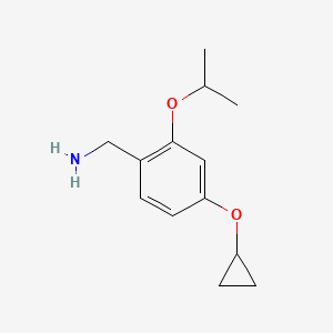 (4-Cyclopropoxy-2-isopropoxyphenyl)methanamine