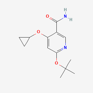 6-Tert-butoxy-4-cyclopropoxynicotinamide