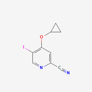 4-Cyclopropoxy-5-iodopicolinonitrile