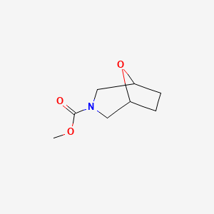molecular formula C8H13NO3 B1482330 Methyl 8-oxa-3-azabicyclo[3.2.1]octane-3-carboxylate CAS No. 1598023-78-9