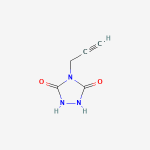 molecular formula C5H5N3O2 B1482331 4-(Prop-2-yn-1-yl)-1,2,4-triazolidine-3,5-dione CAS No. 1696088-59-1