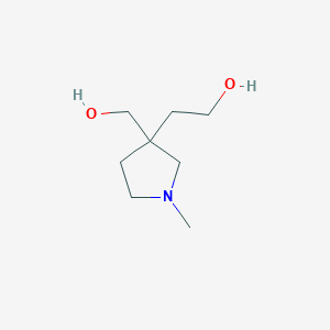 2-[3-(Hydroxymethyl)-1-methylpyrrolidin-3-yl]ethanol