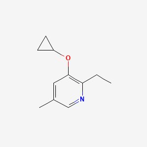 3-Cyclopropoxy-2-ethyl-5-methylpyridine