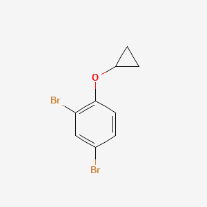 2,4-Dibromo-1-cyclopropoxybenzene