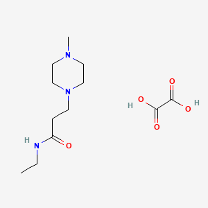 molecular formula C12H23N3O5 B1482334 N-ethyl-3-(4-methyl-1-piperazinyl)propanamide oxalate CAS No. 2108810-77-9