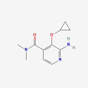 2-Amino-3-cyclopropoxy-N,N-dimethylisonicotinamide