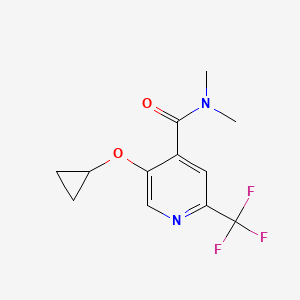 5-Cyclopropoxy-N,N-dimethyl-2-(trifluoromethyl)isonicotinamide