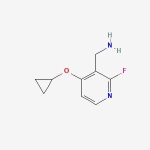 (4-Cyclopropoxy-2-fluoropyridin-3-YL)methanamine