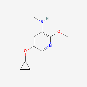 5-Cyclopropoxy-2-methoxy-N-methylpyridin-3-amine