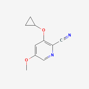 3-Cyclopropoxy-5-methoxypicolinonitrile