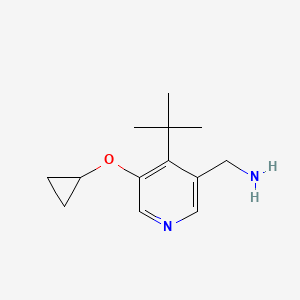 (4-Tert-butyl-5-cyclopropoxypyridin-3-YL)methanamine