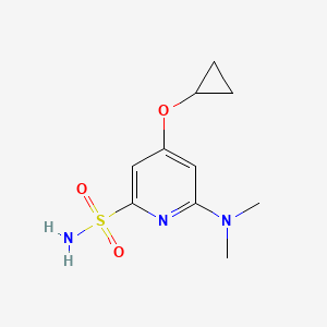 4-Cyclopropoxy-6-(dimethylamino)pyridine-2-sulfonamide