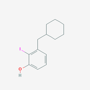 3-(Cyclohexylmethyl)-2-iodophenol