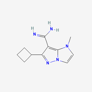 6-cyclobutyl-1-methyl-1H-imidazo[1,2-b]pyrazole-7-carboximidamide