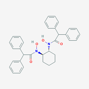 molecular formula C34H34N2O4 B148234 N,N'-((1R,2R)-环己烷-1,2-二基)双(N-羟基-2,2-二苯乙酰胺) CAS No. 860036-16-4