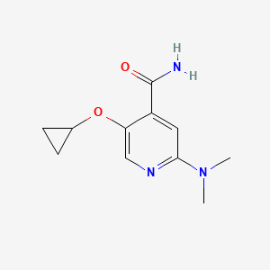 5-Cyclopropoxy-2-(dimethylamino)isonicotinamide