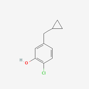 2-Chloro-5-(cyclopropylmethyl)phenol