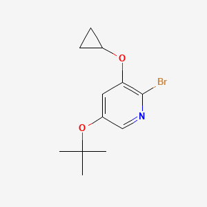 2-Bromo-5-tert-butoxy-3-cyclopropoxypyridine