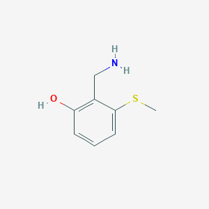 2-(Aminomethyl)-3-(methylthio)phenol