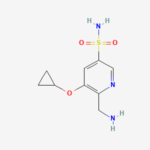 6-(Aminomethyl)-5-cyclopropoxypyridine-3-sulfonamide