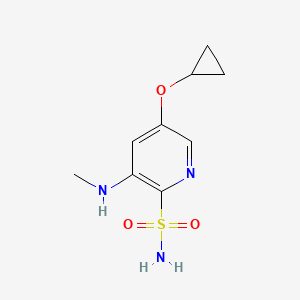 5-Cyclopropoxy-3-(methylamino)pyridine-2-sulfonamide