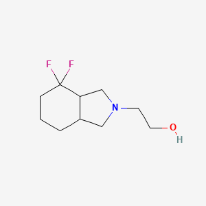 molecular formula C10H17F2NO B1482347 2-(4,4-difluorooctahydro-2H-isoindol-2-yl)ethan-1-ol CAS No. 2098093-22-0