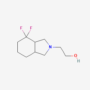 molecular formula C10H17F2NO B1482347 2-(4,4-二氟八氢-2H-异吲哚-2-基)乙醇 CAS No. 2098093-22-0