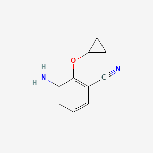 3-Amino-2-cyclopropoxybenzonitrile