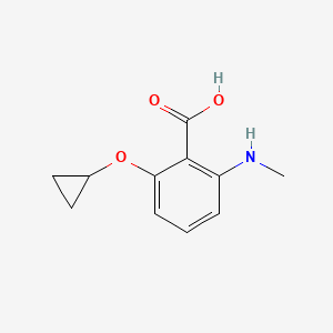 2-Cyclopropoxy-6-(methylamino)benzoic acid