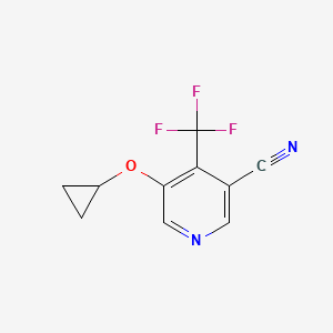 5-Cyclopropoxy-4-(trifluoromethyl)nicotinonitrile